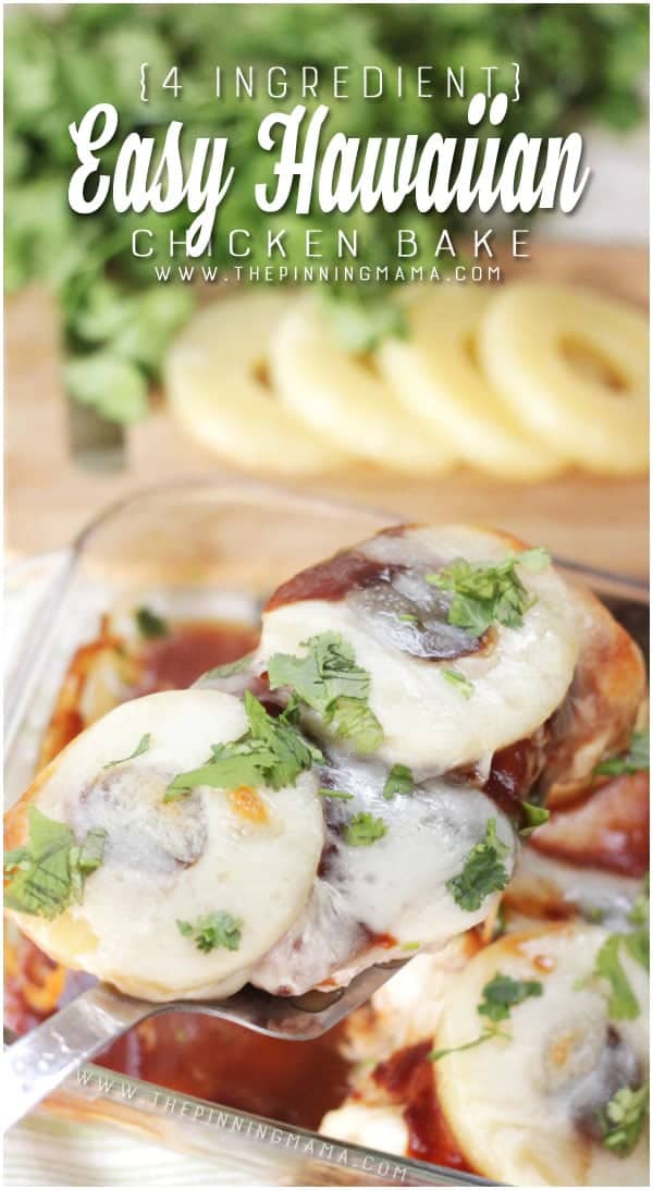 BBQ Sauce + Pineapple + Cheese = Best Chicken dinner ever!  Easy and healthy for the win!