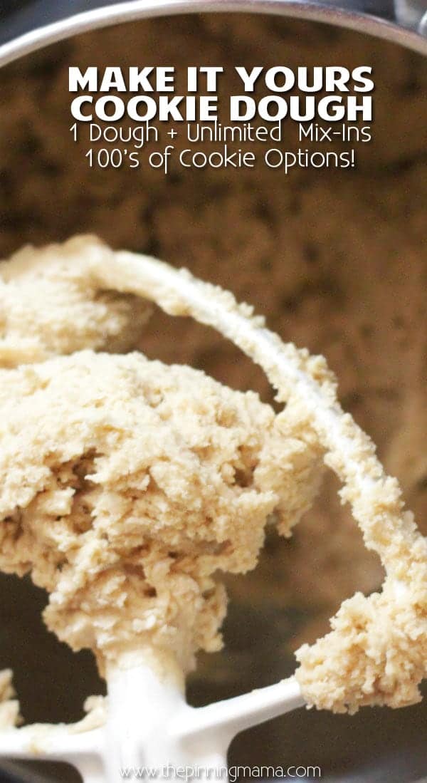Mix anything into this basic cookie recipe! This is a perfect recipe to save because you can make it into anything! It makes perfect, soft, thick and chewy cookies every time!