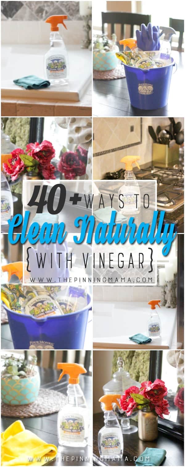 I didn't know there were so many ways to clean with Vinegar!! It is inexpensive and natural way to clean. Saving this list for reference!