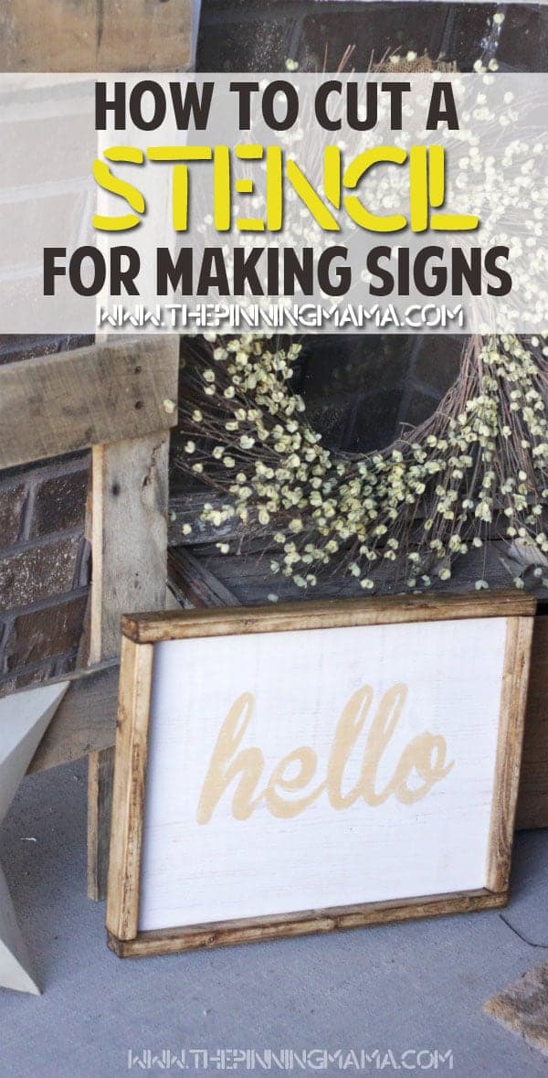 How to cut any font into a stencil to make wood signs or other stencil craft projects.