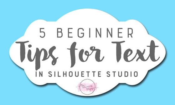 These tips are GREAT for Silhouette CAMEO beginners ! The tutorial shows you everything you need to know to design projects and crafts with text on them in Silhouette Studio.