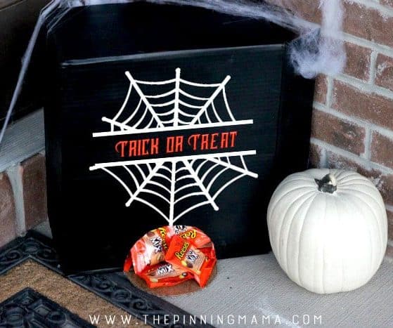 If you aren't going to be home on Halloween... THIS is how to hand out candy. Brilliant Halloween Hack!