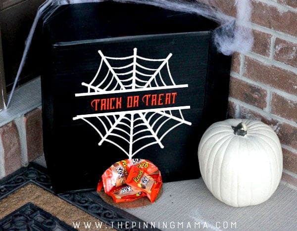 If you aren't going to be home on Halloween... THIS is how to hand out candy. Brilliant Halloween Hack!
