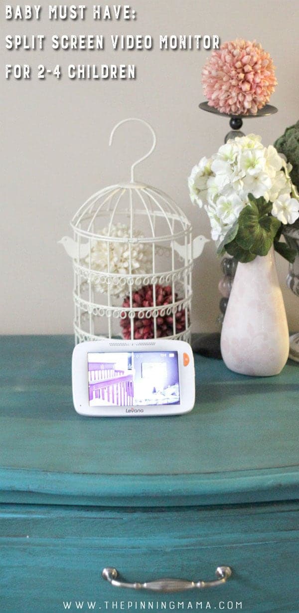 Baby Must Have- Video monitor with split screen. If you plan on having more than one kid, you will want to see both of them on a monitor so this is a great pick!