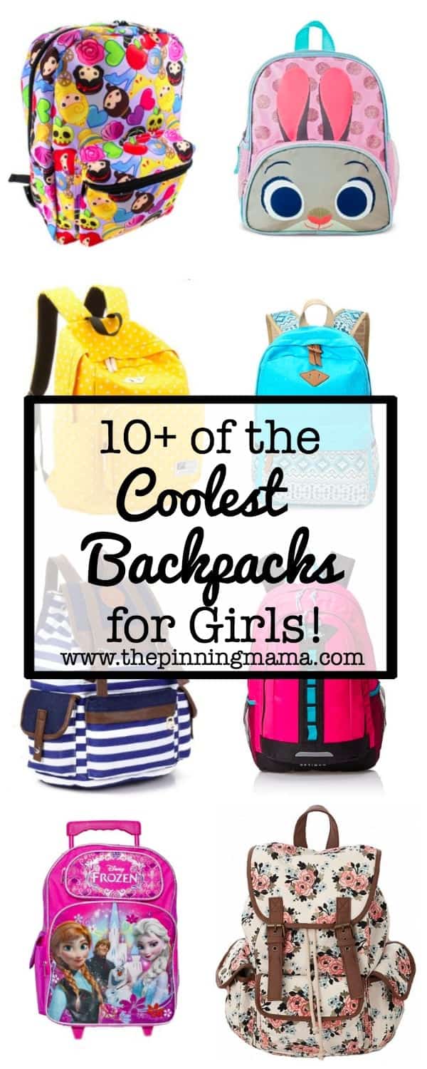 10+ Coolest Backpacks for Girls| www.thepinningmama.com