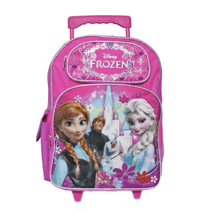 10+ Coolest Backpacks for Girls: Frozen Roller| www.thepinningmama.com