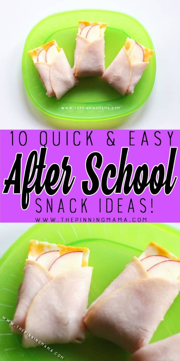 Meat Cheese Apple Pockets Snack - 10 Quick and Easy After School Snack Ideas for Kids. You can literally make all of these in only 5 minutes!!