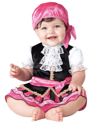 10+ Cutest Halloween Costumes for Baby Girl : Pirate | www.thepinningmama.com