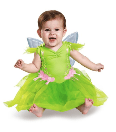 10+ Cutest Halloween Costumes for Baby Girl : Tinkerbell | www.thepinningmama.com