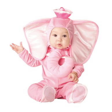 10+ Cutest Halloween Costumes for Baby Girl : Pink Elephant | www.thepinningmama.com