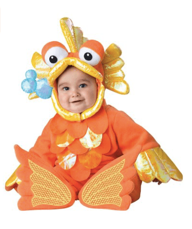 10+ Cutest Halloween Costumes for Baby Girl : Goldfish | www.thepinningmama.com