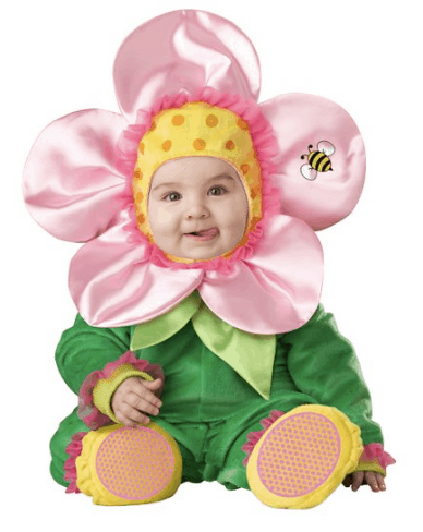 10+ Cutest Halloween Costumes for Baby Girl : Flower | www.thepinningmama.com