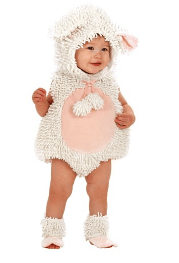 10+ Cutest Halloween Costumes for Baby Girl : Lamb | www.thepinningmama.com