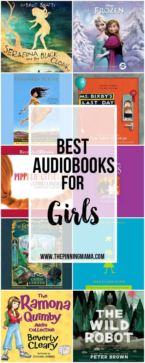 Best Audiobooks for Girls - Great collection of audio book ideas for kids!