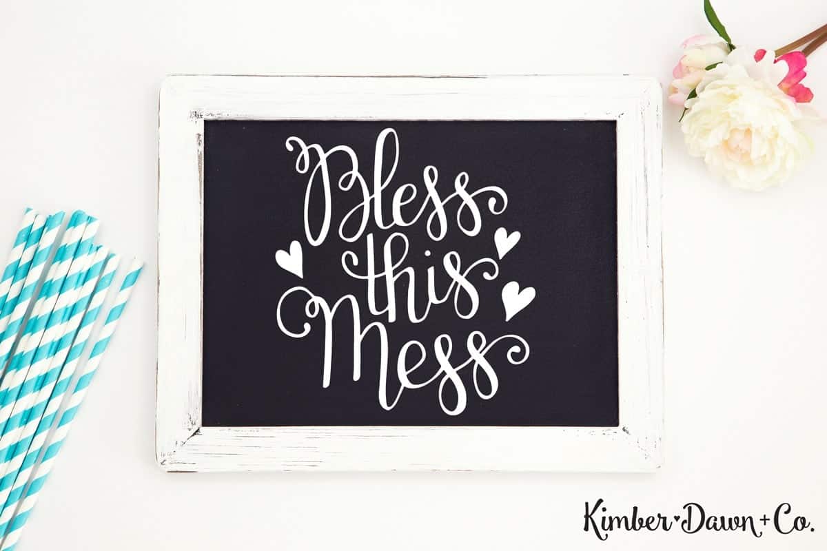 Bless This Mess - Free Cut File for Silhouette CAMEO + Cricut crafts