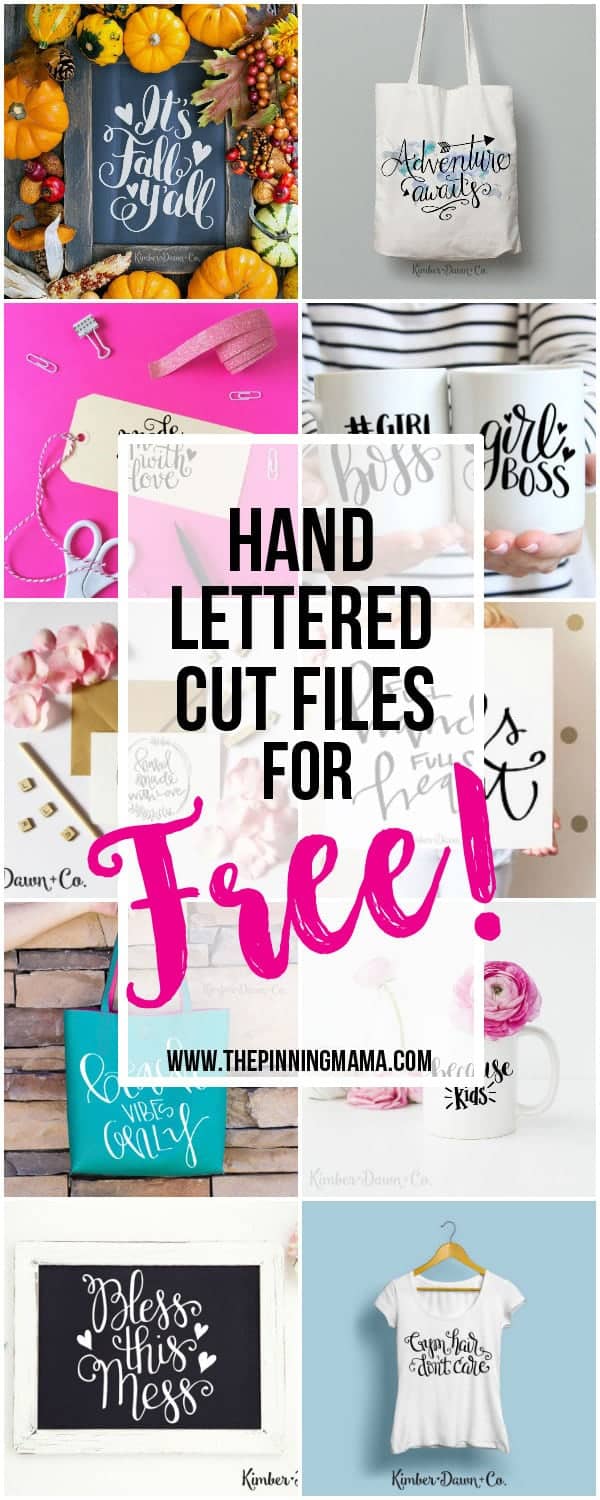 Download 15 Gorgeous Free Hand Lettered Cut Files The Pinning Mama SVG Cut Files