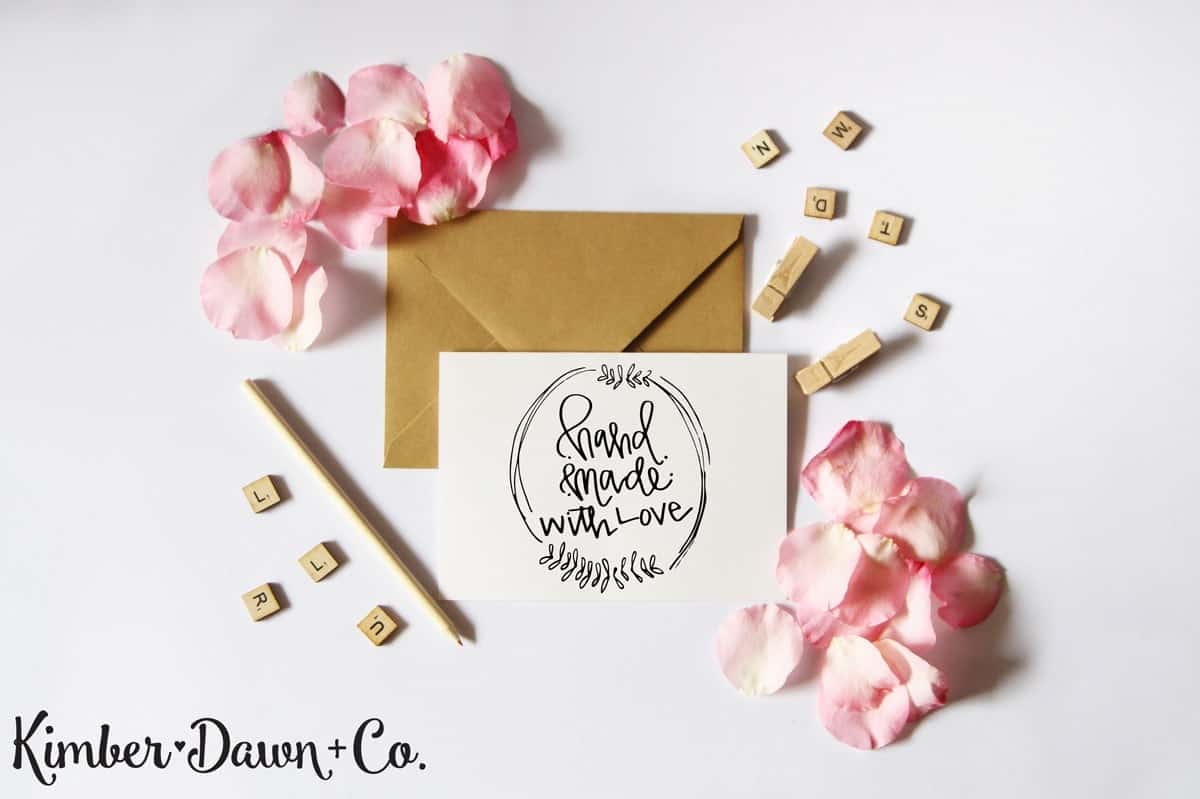 Hand Made with Love - Free Cut File for Silhouette CAMEO + Cricut crafts