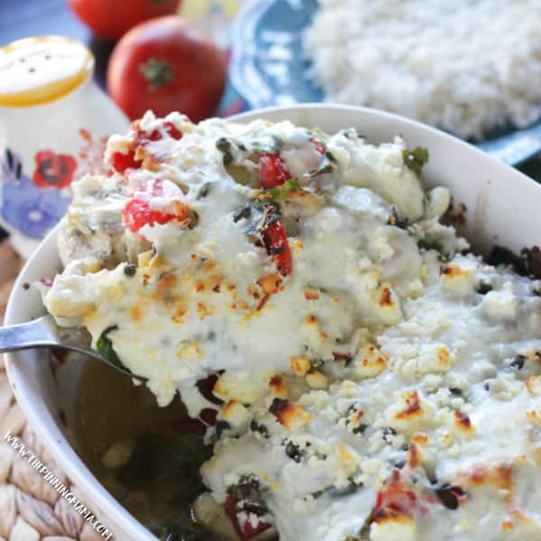 Mediterranean Chicken Bake Recipe - Simple dinner idea made in only one dish!