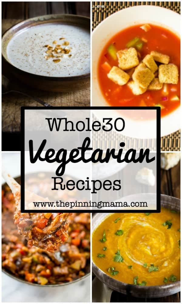 30 Whole30 Dinner Ideas: Vegetarian | www.thepinningmama.com
