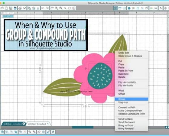 How to Make & Release a Compound Path in Silhouette Studio | www.thepinningmama.com