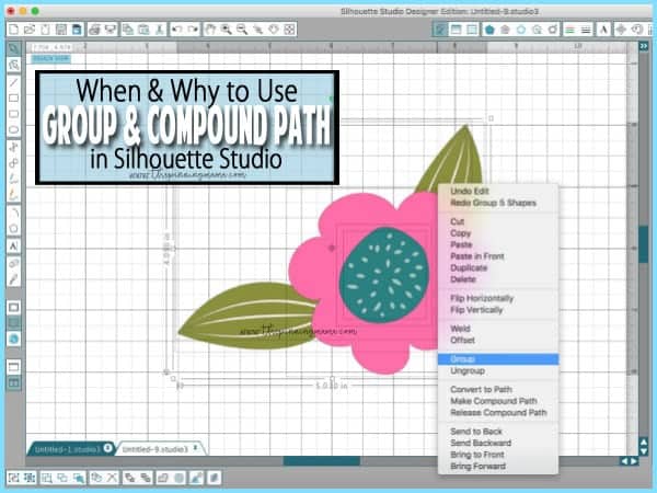 How to Make & Release a Compound Path in Silhouette Studio | www.thepinningmama.com