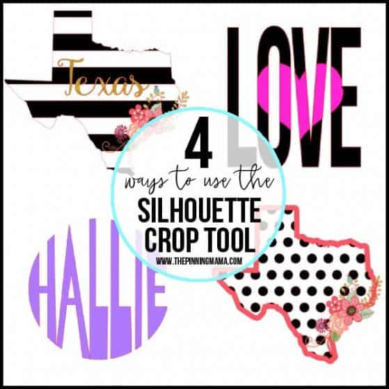 4 AWESOME ways to use the SIlhouette Crop tool!!! Learn how to design any craft you can imagine in the Silhouette Studio software!