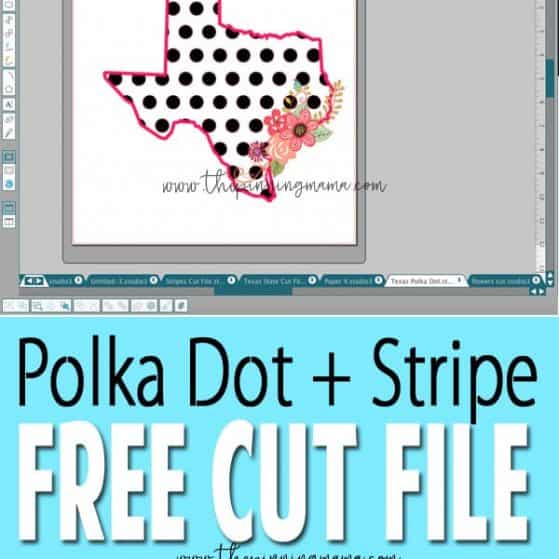 Free black & white polka dot and black and white stripe cut files for Silhouette CAMEO crafts! So many ideas of what you can use this for!