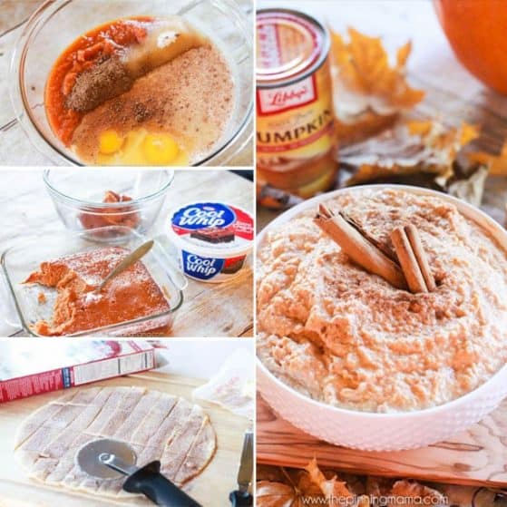 Pumpkin Pie Dip recipe - this is perfect to bring instead of pie for people to snack on all day or use leftover pie to make something new and yummy!