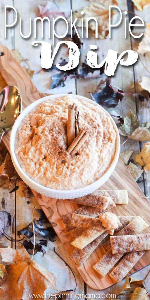 Pumpkin Pie Dip recipe - this is perfect to bring instead of pie for people to snack on all day or use leftover pie to make something new and yummy!