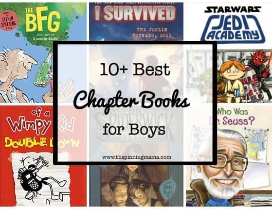 10+ Best Chapter Books for Boys | www.thepinningmama.com