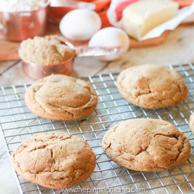 The BEST ginger snap cookie recipe you will ever make! These are soft and chewy but what really makes them special is that they are SUPER thick!