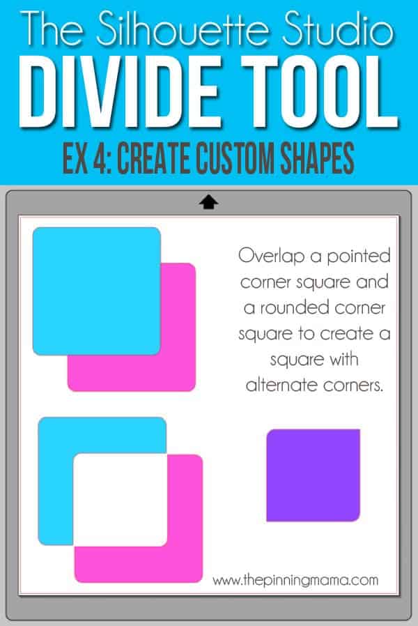 Use the Divide tool to create custom shapes in SIlhouette Studio