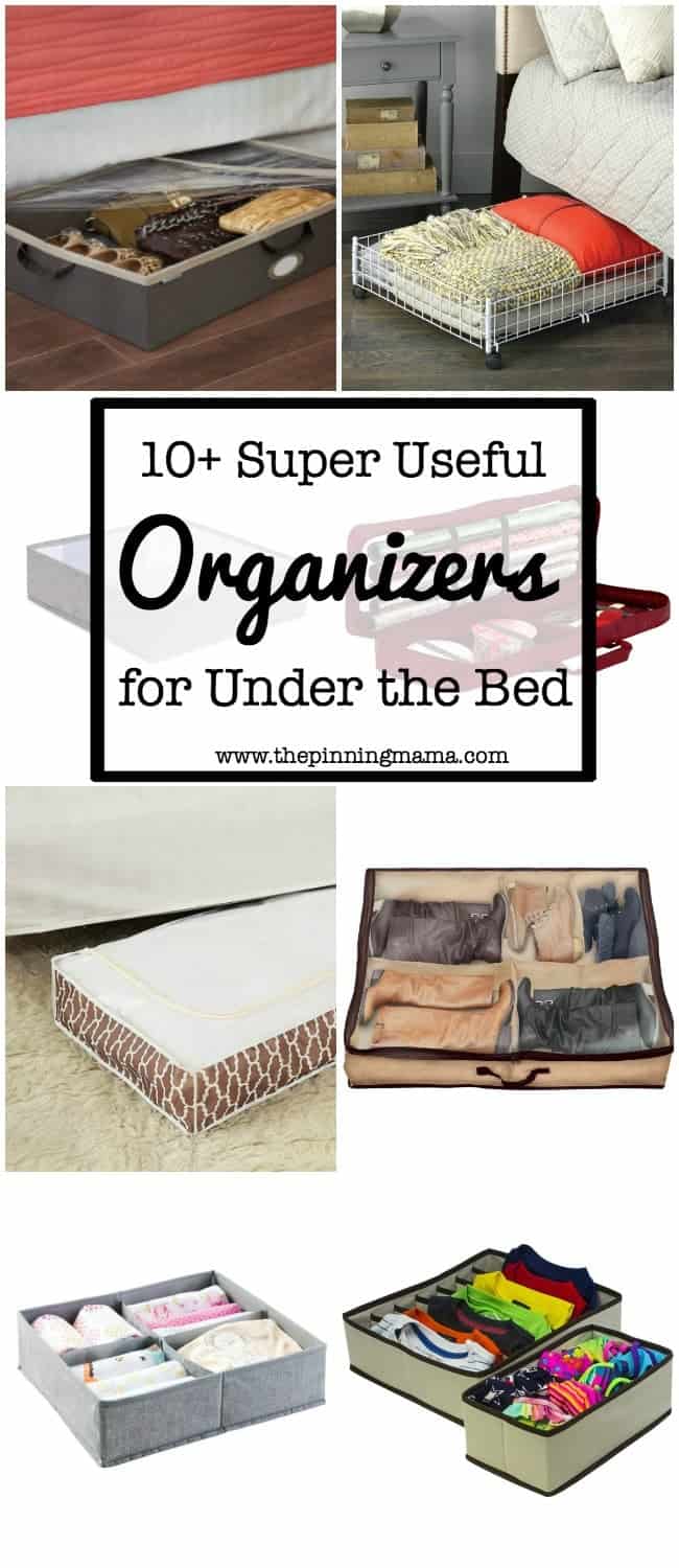10+ Super Useful Under the Bed Organizers | www.thepinningmama.com