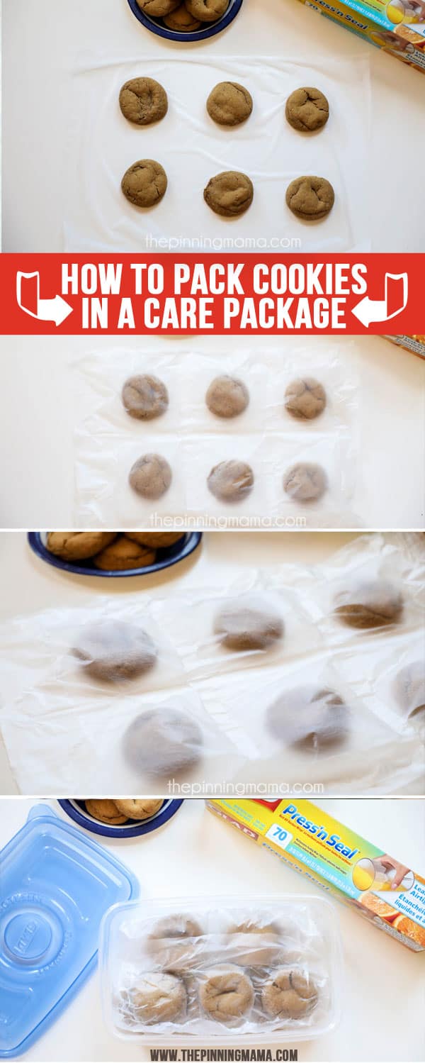 How to package cookies in a care package so they stay fresh- GREAT TIP!