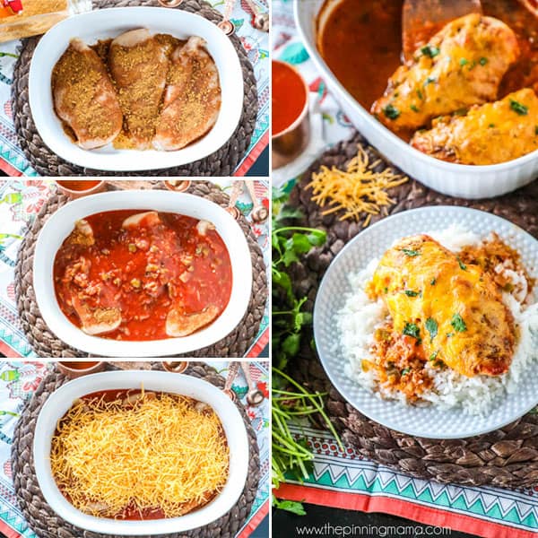 This easy casserole is perfect for a busy weeknight dinner. Salsa Chicken Bake recipe has just 4 ingredients and one dish for a super quick dinner.