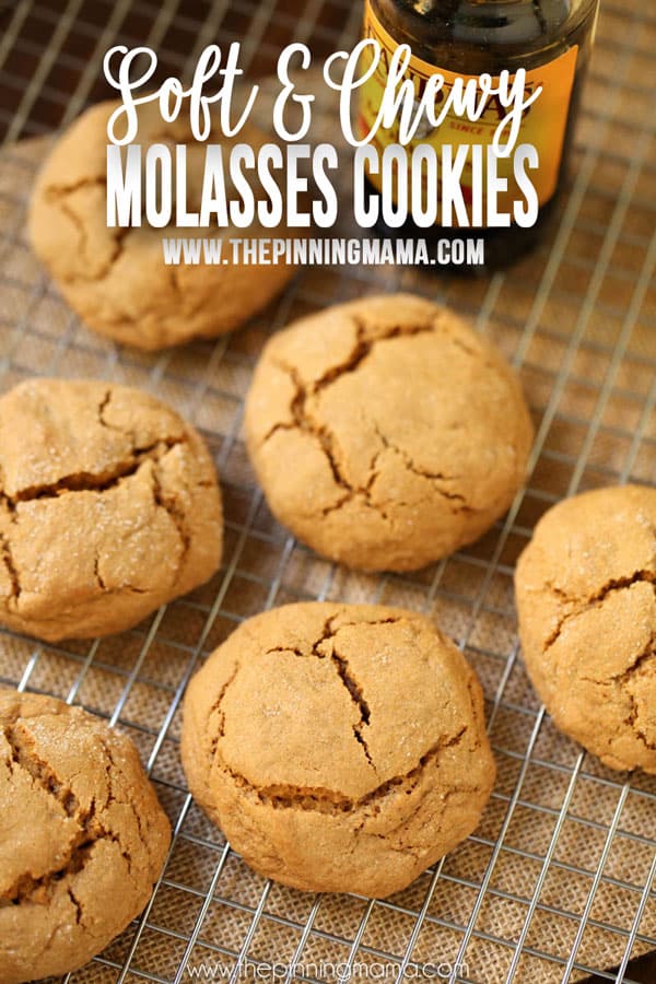 Soft & Chewy Molasses Cookies Recipe