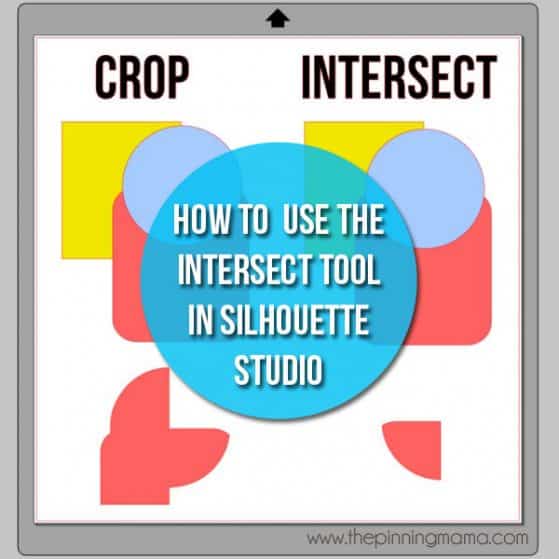What is the difference between CROP and Intersect in Silhouette Studio