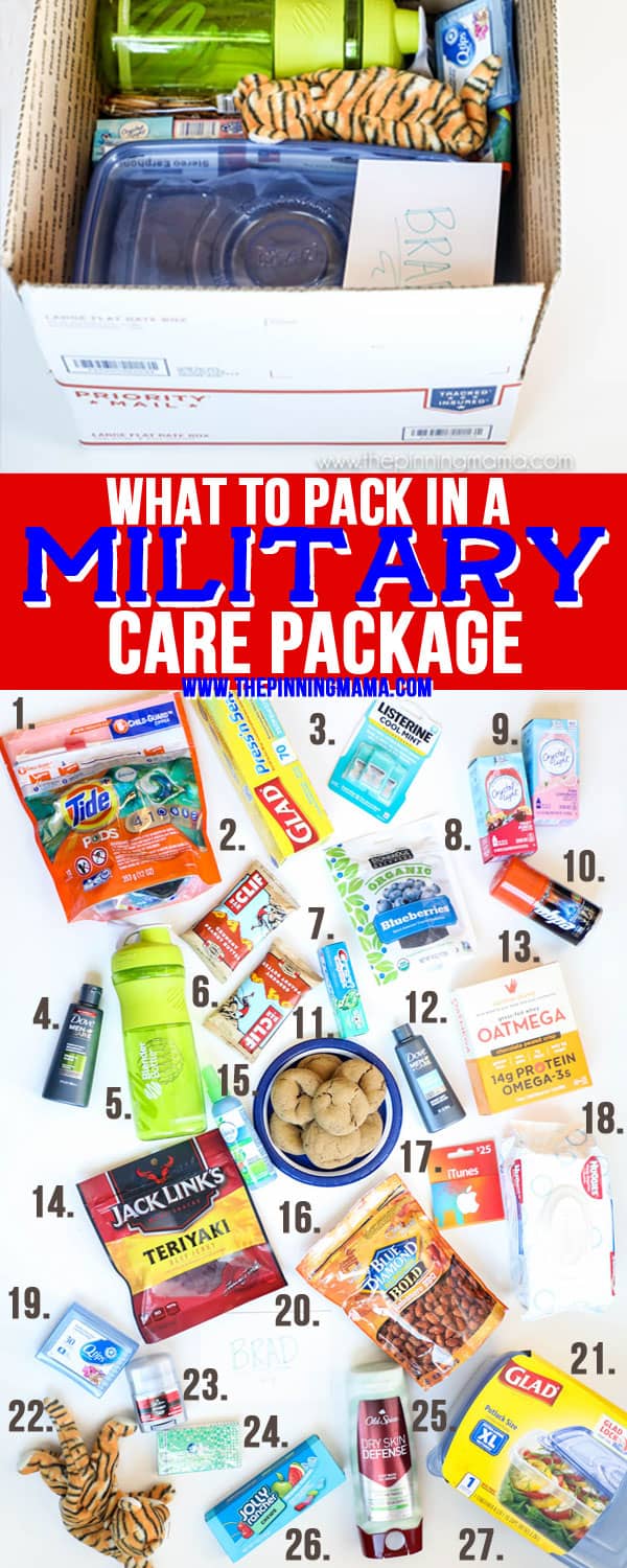 What To Pack In A Military Care Package The Pinning Mama