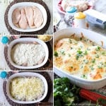 Green Chili Chicken Bake Recipe- Creamy, delicious, one dish quick and easy dinner recipe