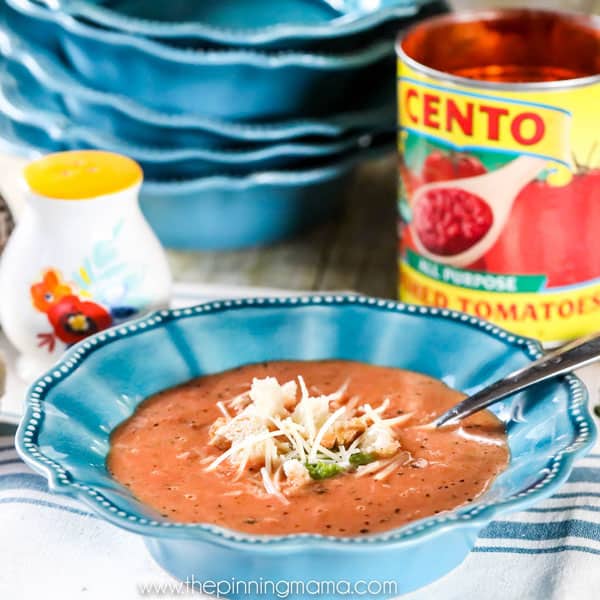 This is AMAZING! Instant Pot Creamy Tomato Soup- Just a few ingredients and a few minutes to this easy soup recipe! Makes a great winter lunch or dinner!