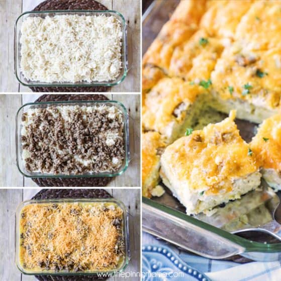 Perfect for brunch! The BEST breakfast casserole we have had! Packed with sausage, eggs, and cream cheese, it has all of the delicious flavors but is so easy to make. Perfect for Easter, Christmas morning, or a brunch get together!
