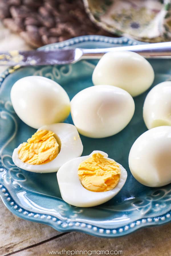 How to make hard boiled eggs in the Instant pot! They peel so easy!