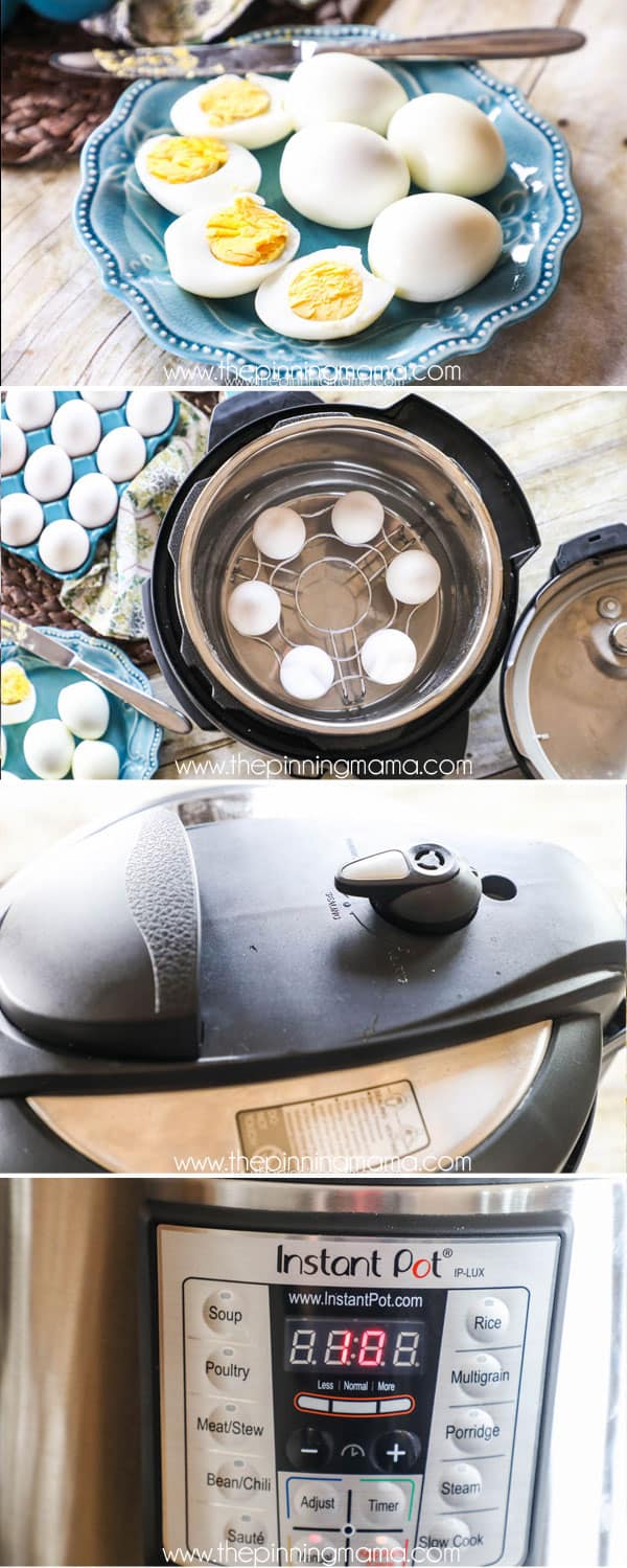 How to make hard boiled eggs in the Instant pot! They peel so easy!