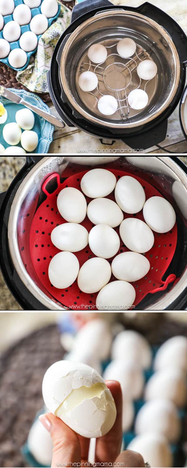 How to make hard boiled eggs in the Instant pot! They peel so easy!