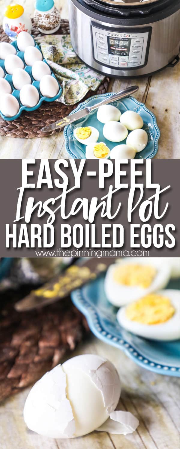 How to make hard boiled eggs in the Instant pot!  They peel so easy!