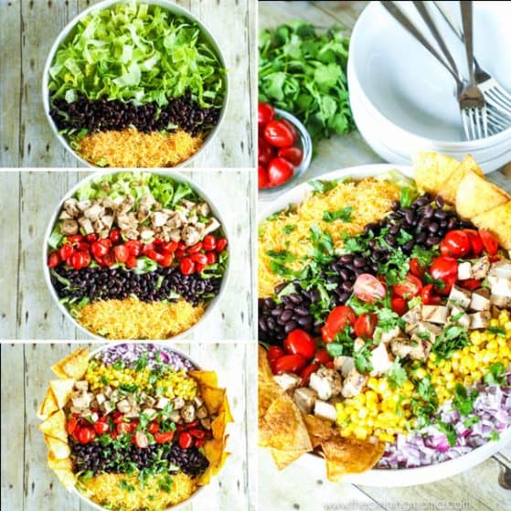 SKinny Southwest Salad Recipe - Packed with flavor but light enough to keep you feeling great!