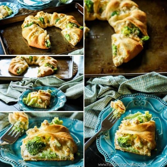 Chicken Broccoli Cheddar Crescent Ring Recipe
