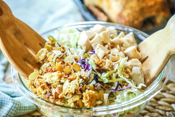 Asian Chopped Chicken Salad Recipe before mixing
