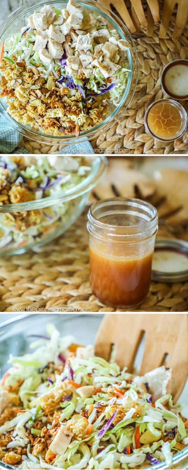 Asian Chopped Chicken Salad Recipe with Dressing