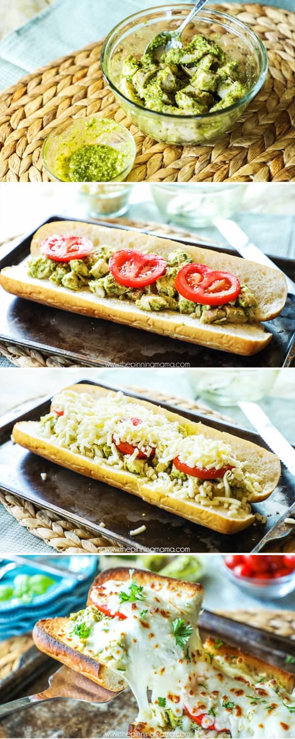 Baked Chicken Caprese Sub recipe step by step